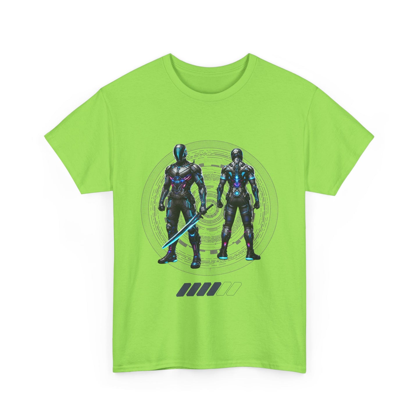 CyberSentinel - Futuristic Warrior T-shirt