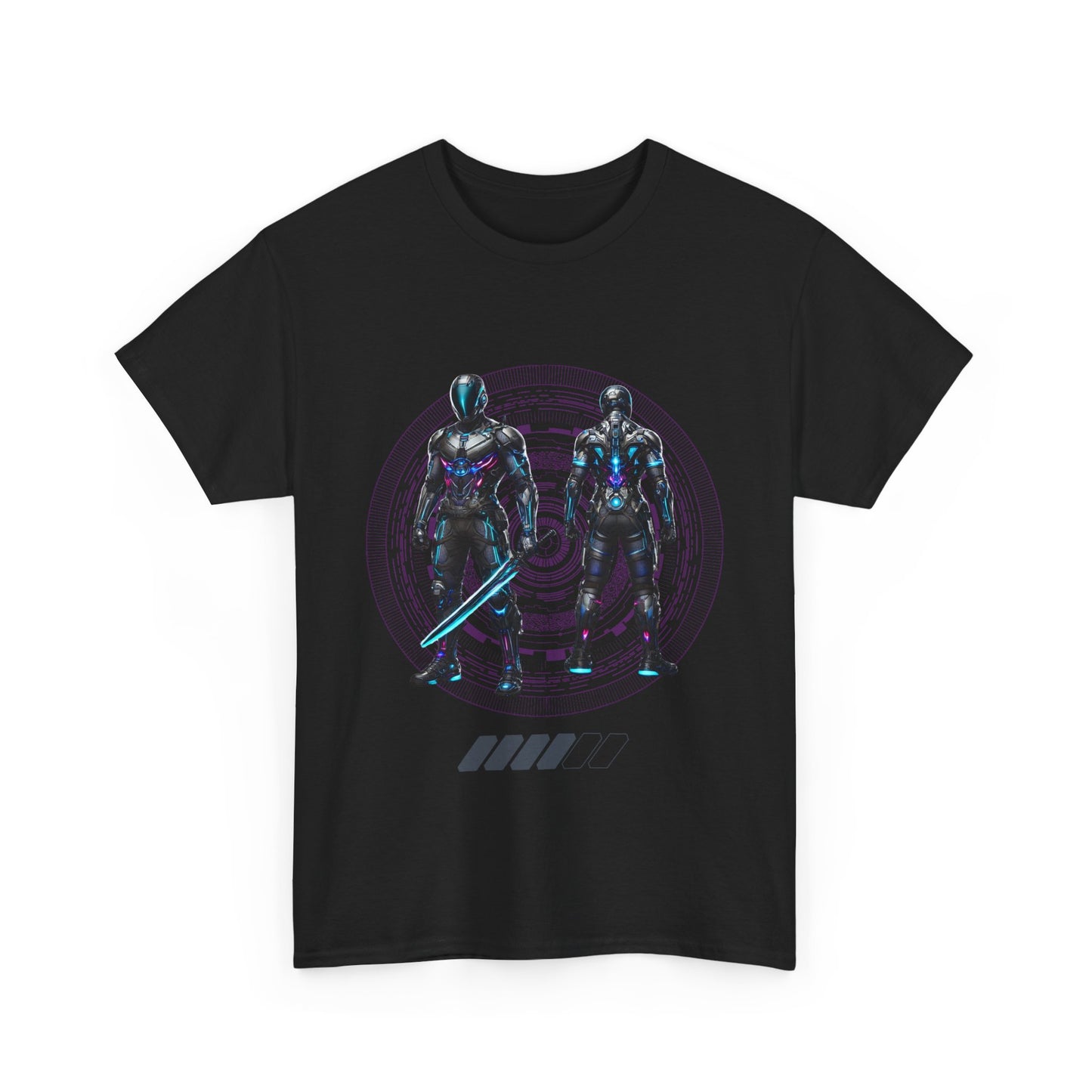 CyberSentinel - Futuristic Warrior T-shirt