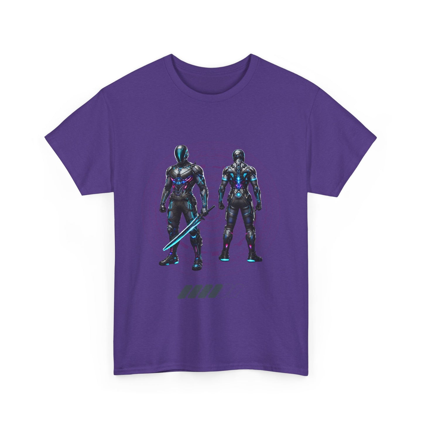 CyberSentinel - Futuristic Warrior T-shirt