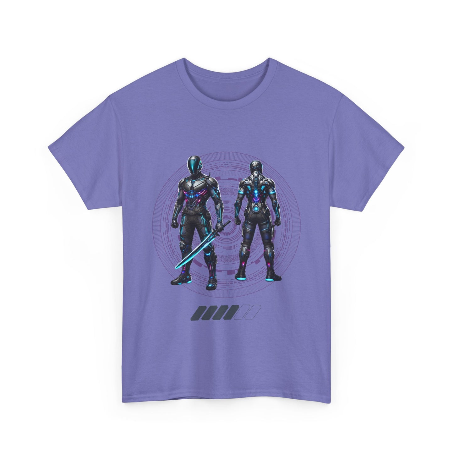 CyberSentinel - Futuristic Warrior T-shirt