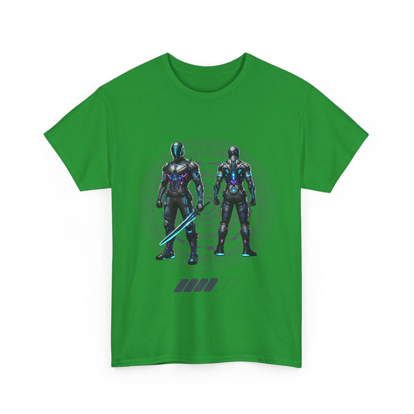 CyberSentinel - Futuristic Warrior T-shirt