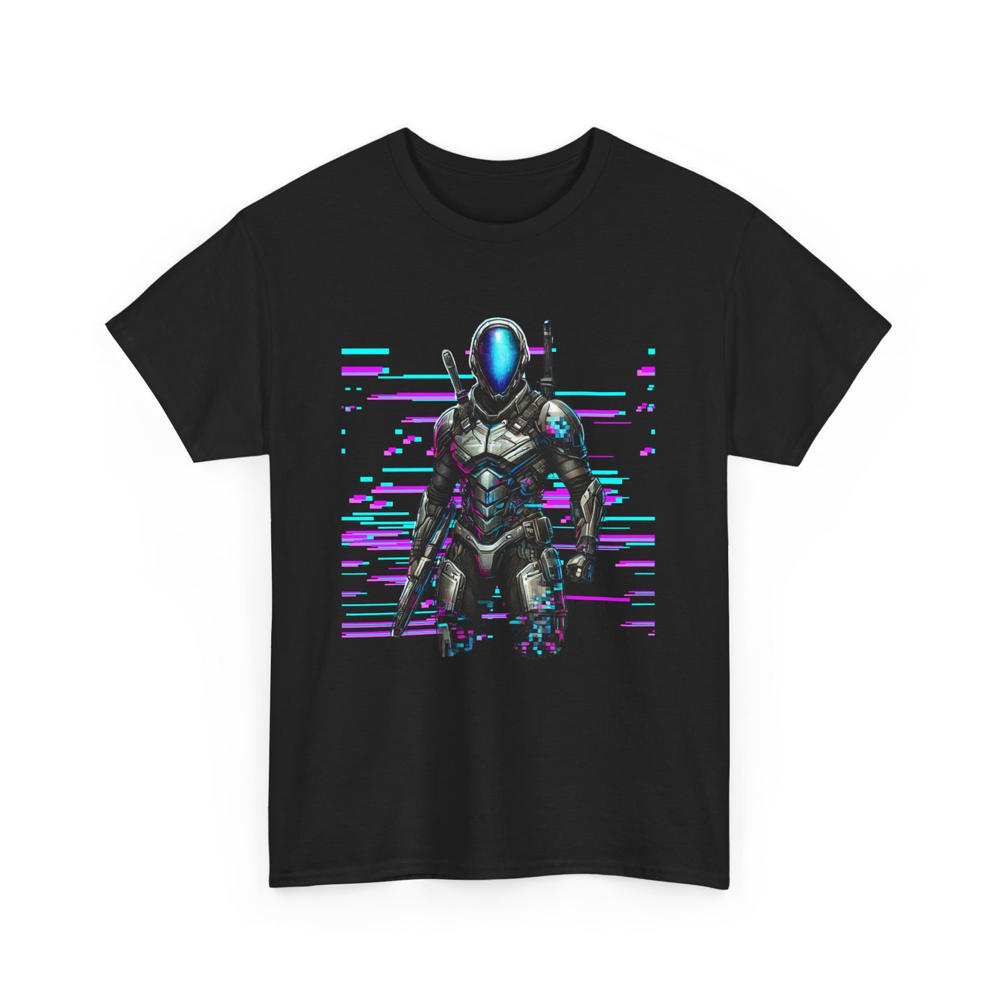 GlitchHunter - Cyberpunk Hacker T-shirt