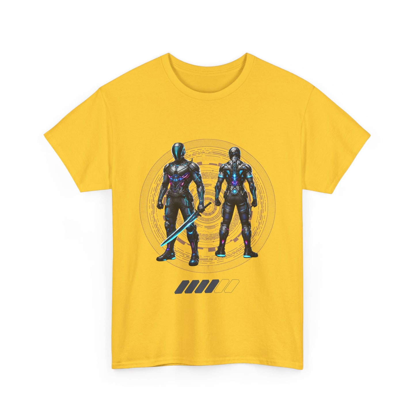 CyberSentinel - Futuristic Warrior T-shirt